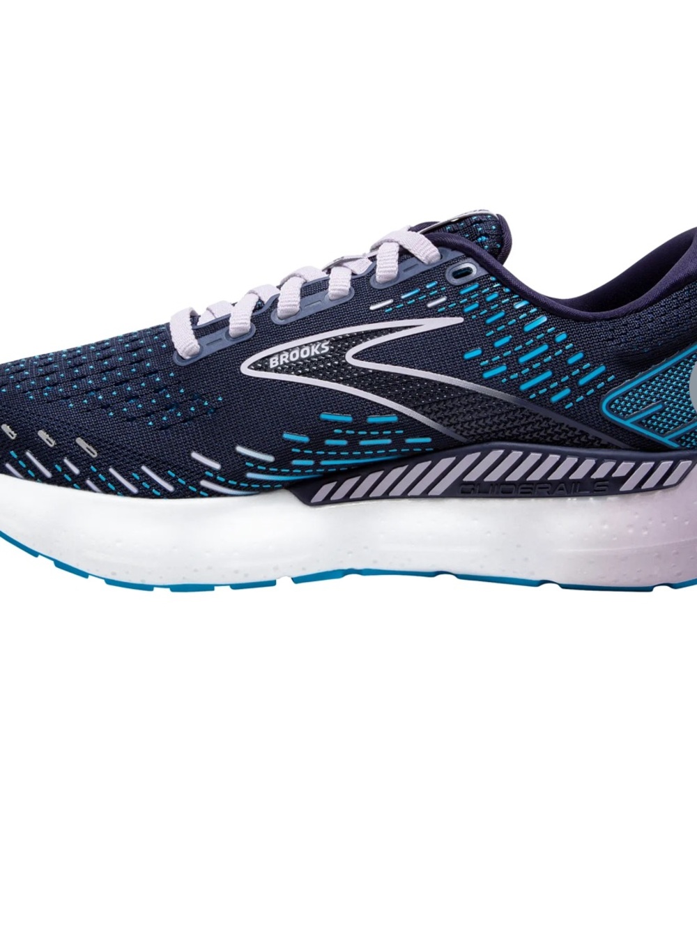 Brooks Glycerin GTS 20 Womens Running Shoes Navy Blue Lilac Size 9